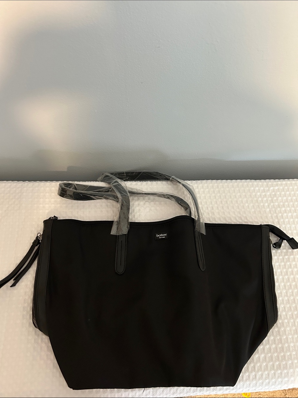 Botkier Black Nylon Tote with Leather Handles